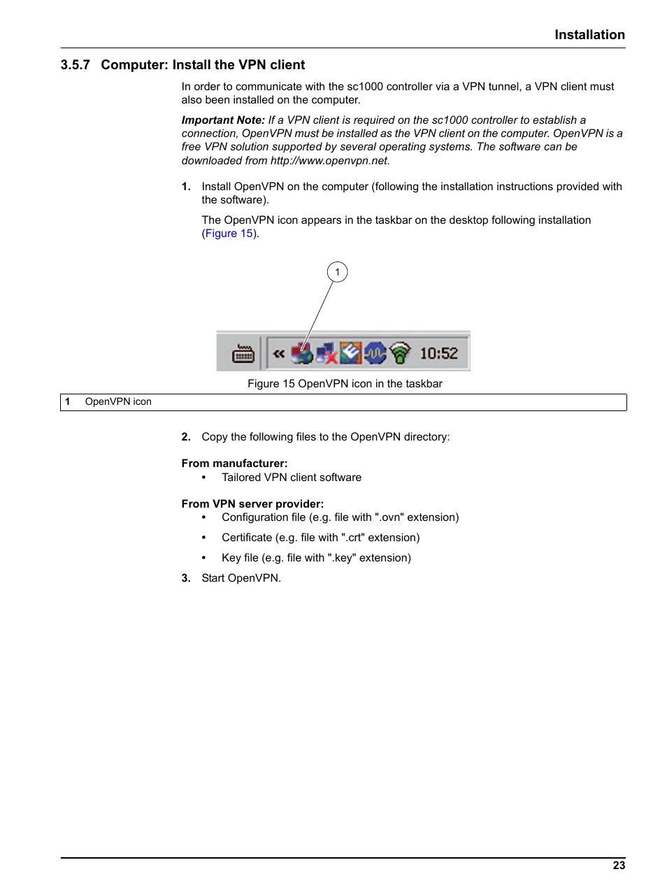 7 computer: install the vpn client | Hach-Lange SC 1000 Controller Enhanced Communications User Manual | Page 23 / 50