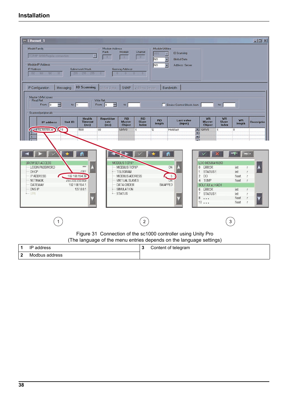 Installation | Hach-Lange SC 1000 Controller Enhanced Communications User Manual | Page 38 / 50