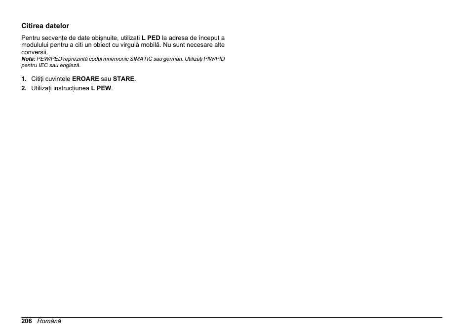 Citirea datelor | Hach-Lange SC 200 Profibus network card User Manual User Manual | Page 206 / 316