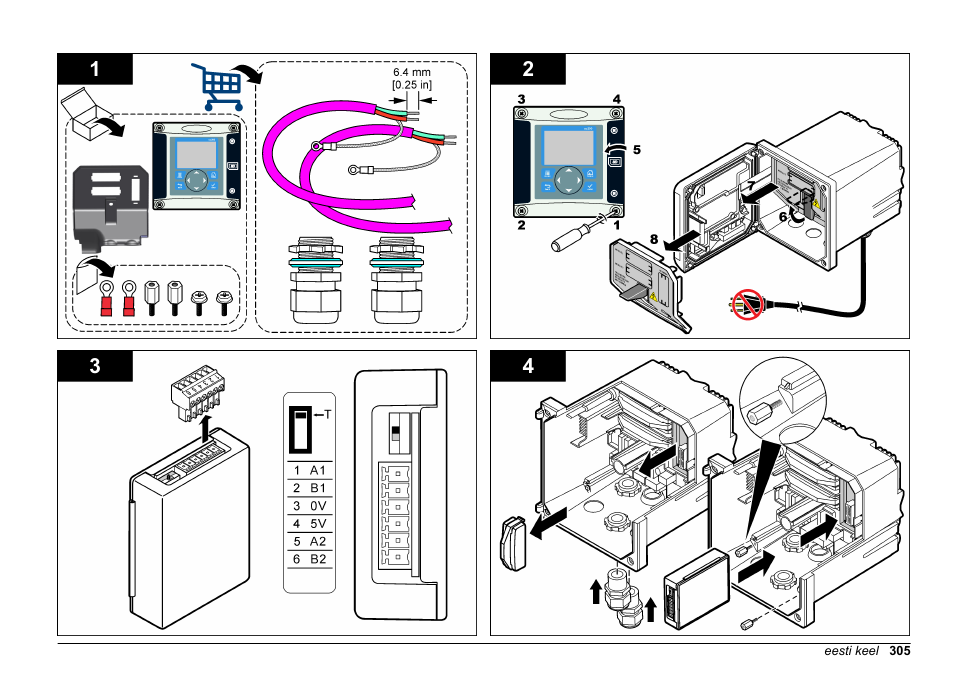 Hach-Lange SC 200 Profibus network card User Manual User Manual | Page 305 / 316