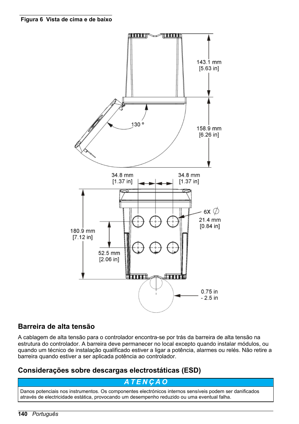 Barreira de alta tensão, Figura 6 | Hach-Lange POLYMETRON 9500 Basic User Manual User Manual | Page 140 / 284