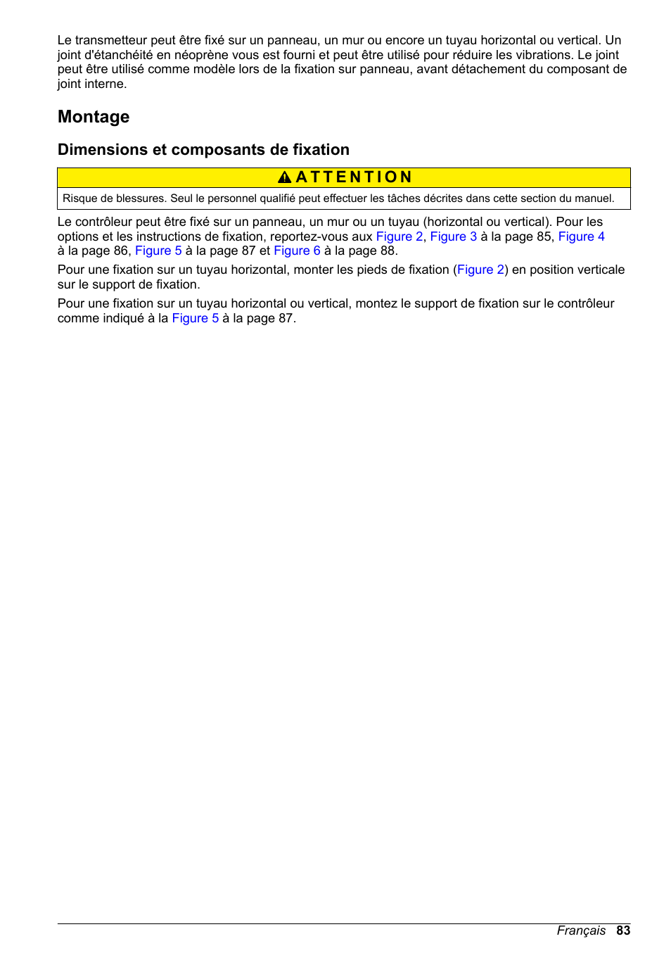 Montage, Dimensions et composants de fixation | Hach-Lange POLYMETRON 9500 Basic User Manual User Manual | Page 83 / 284