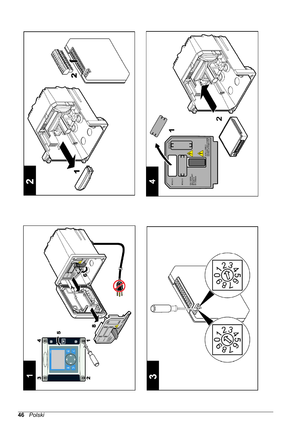 Hach-Lange POLYMETRON 9500 Amperometry Module User Manual User Manual | Page 46 / 60