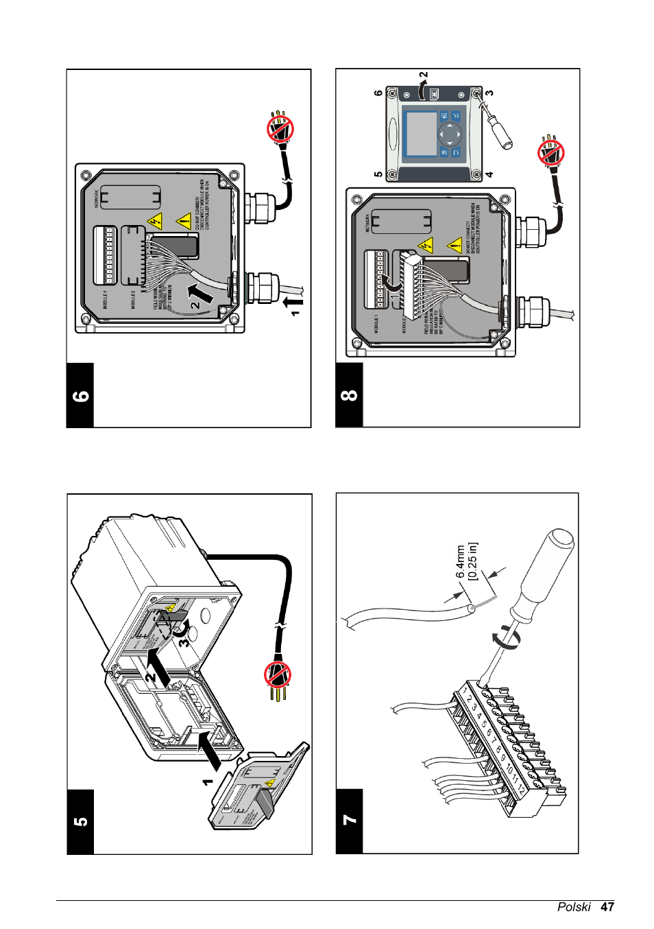 Hach-Lange POLYMETRON 9500 Amperometry Module User Manual User Manual | Page 47 / 60