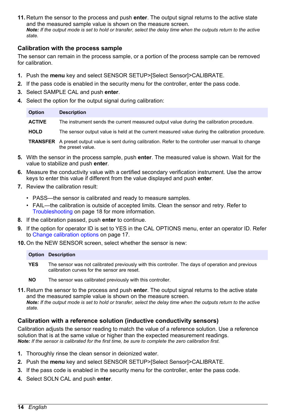 Calibration with the process sample | Hach-Lange POLYMETRON 9500 Conductivity Module User Manual User Manual | Page 14 / 228