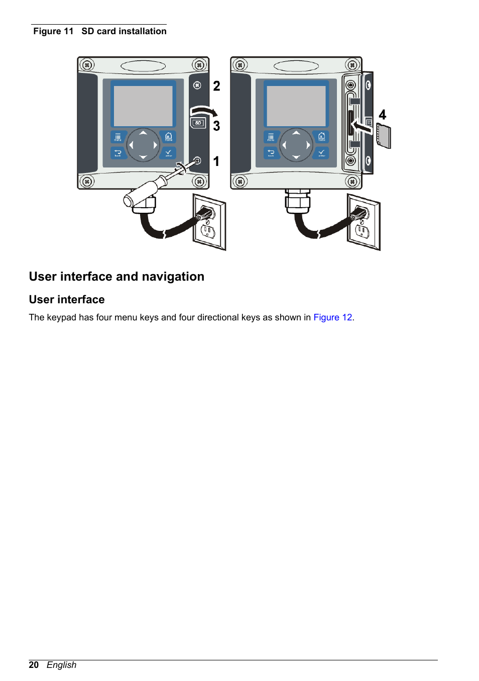 User interface and navigation, User interface, Figure 11 | Hach-Lange POLYMETRON 9500 User Manual User Manual | Page 22 / 52