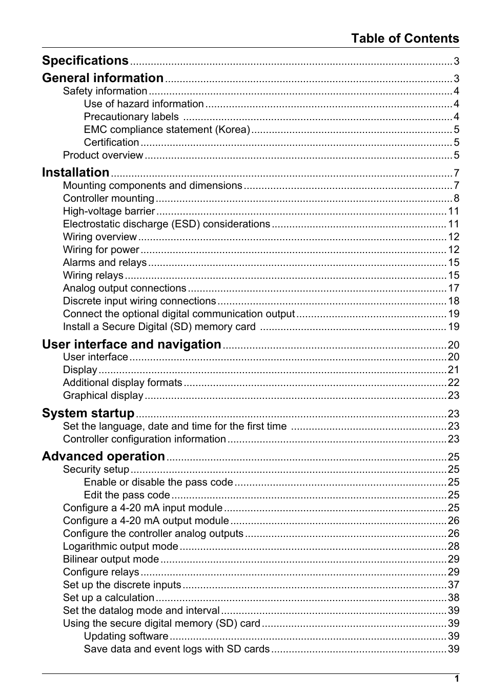 Hach-Lange POLYMETRON 9500 User Manual User Manual | Page 3 / 52