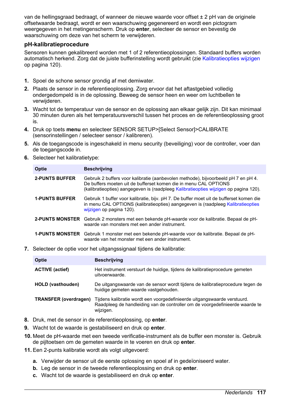 Ph-kalibratieprocedure | Hach-Lange POLYMETRON 9500 Ultrapure pH_ORP Module User Manual User Manual | Page 117 / 174