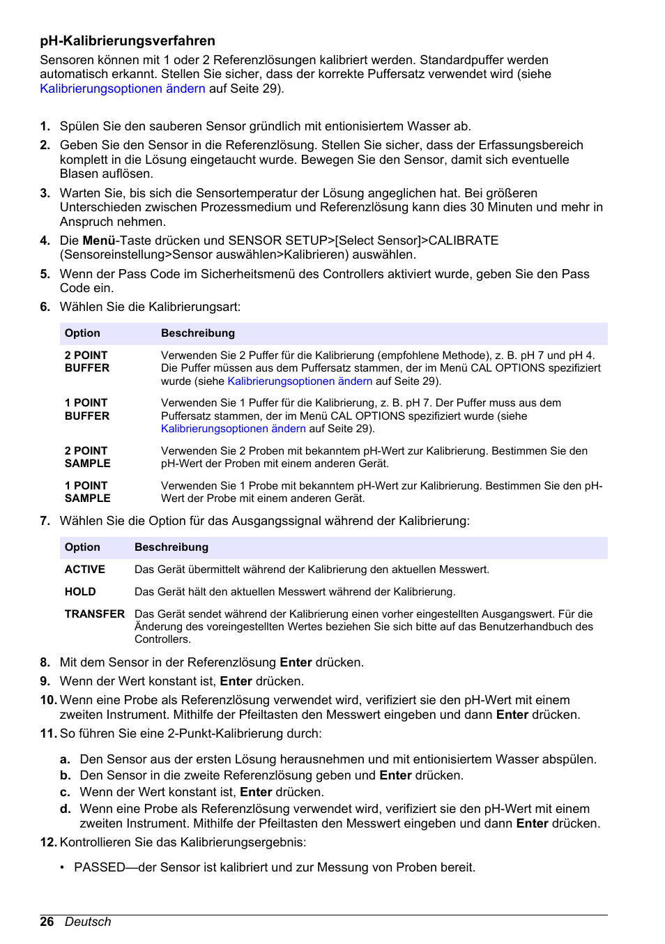 Ph-kalibrierungsverfahren | Hach-Lange POLYMETRON 9500 Ultrapure pH_ORP Module User Manual User Manual | Page 26 / 174