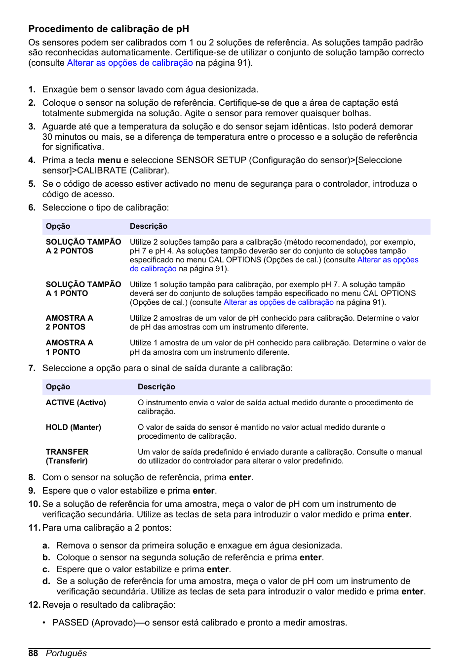 Procedimento de calibração de ph | Hach-Lange POLYMETRON 9500 Ultrapure pH_ORP Module User Manual User Manual | Page 88 / 174