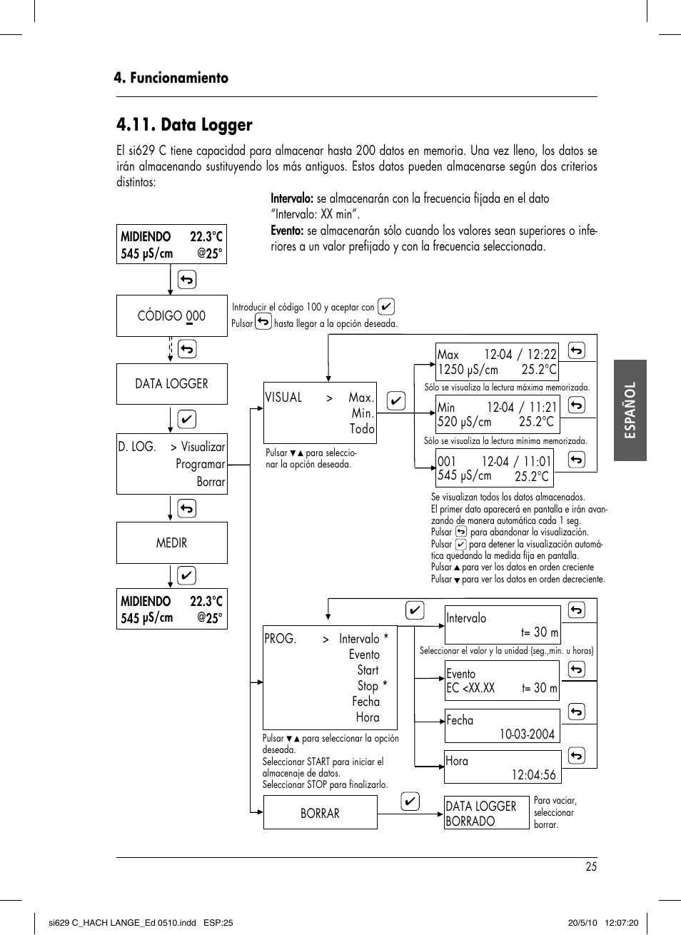 Data logger | Hach-Lange SI629 C User Manual | Page 89 / 157