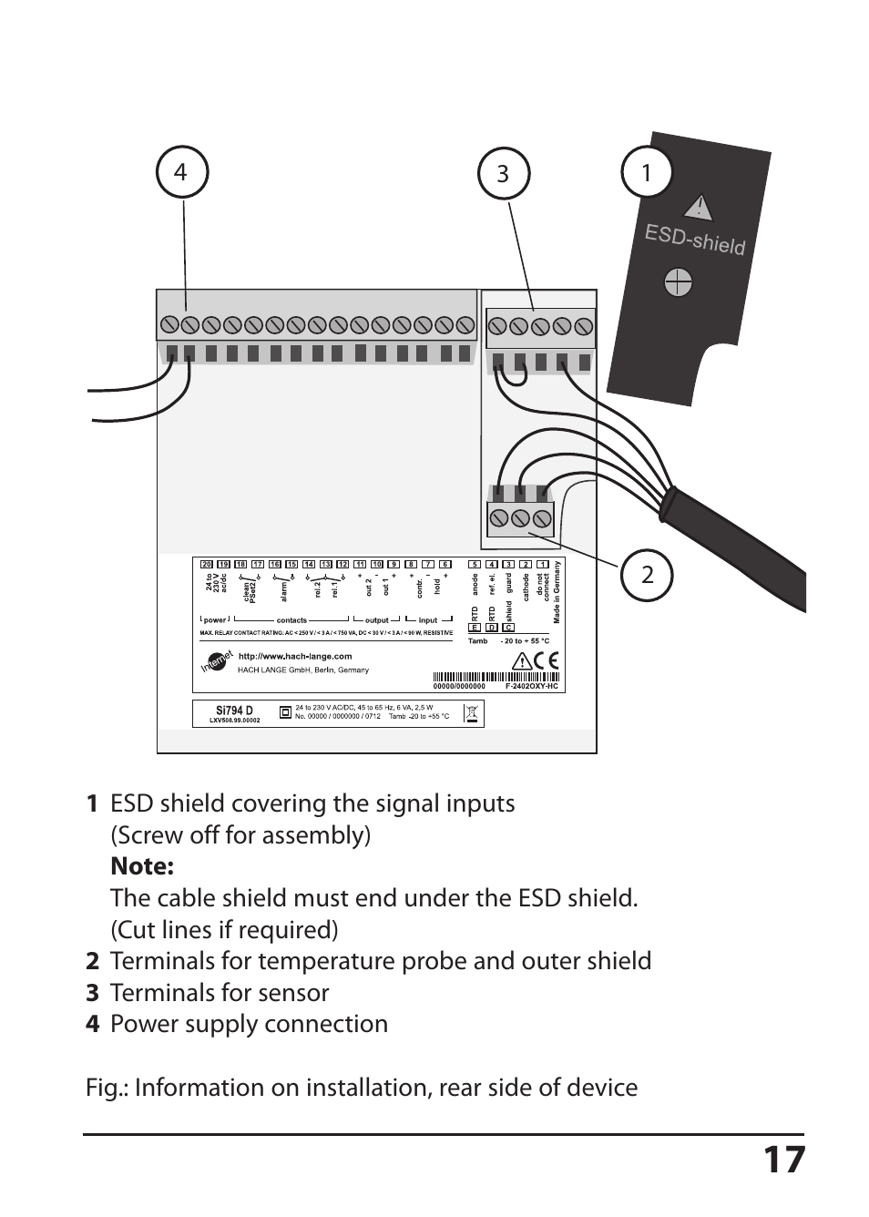 Hach-Lange SI794 D User Manual User Manual | Page 17 / 108