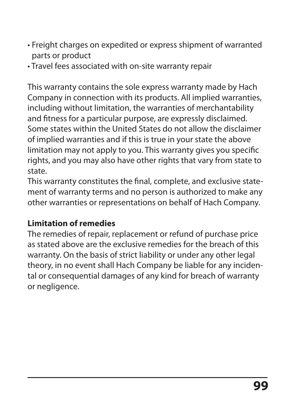 Hach-Lange SI794 D User Manual User Manual | Page 99 / 108