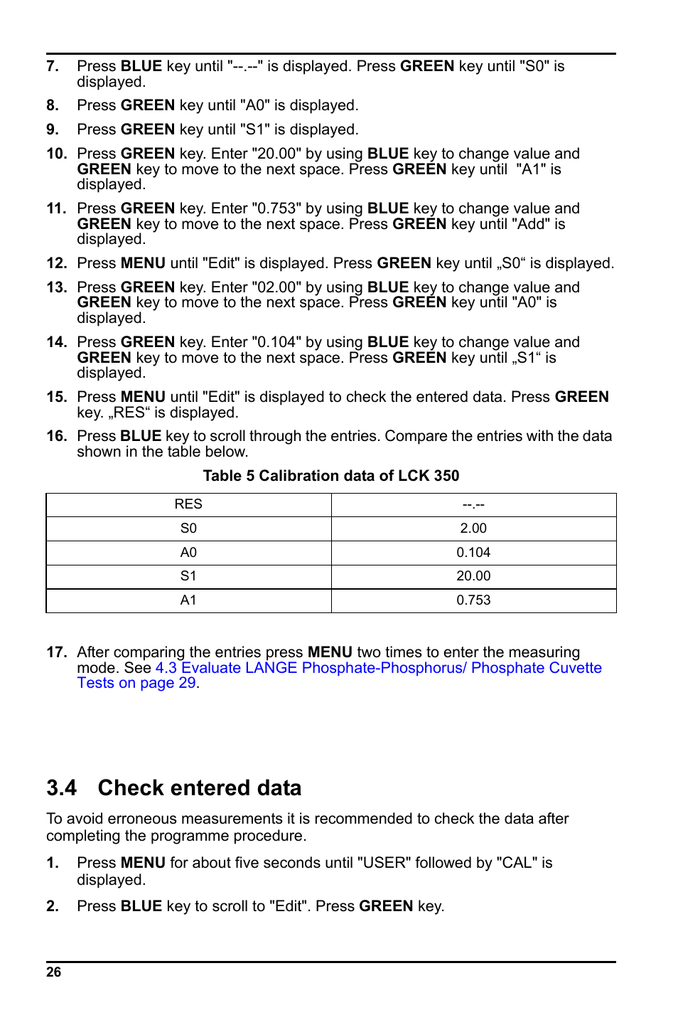 4 check entered data | Hach-Lange LCK 348_349_350 User Manual | Page 26 / 142