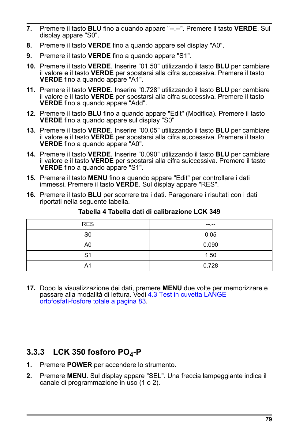 3 lck 350 fosforo po | Hach-Lange LCK 348_349_350 User Manual | Page 79 / 142
