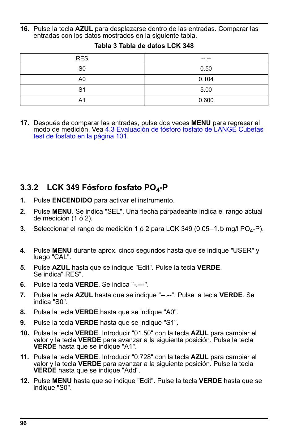 2 lck 349 fósforo fosfato po | Hach-Lange LCK 348_349_350 User Manual | Page 96 / 142
