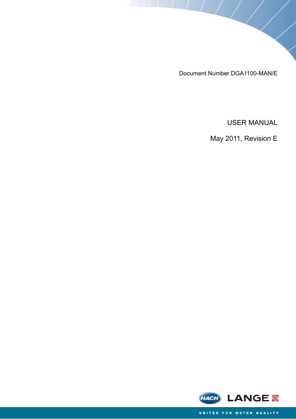 Hach-Lange ORBISPHERE A1100 Family User Manual | 48 pages