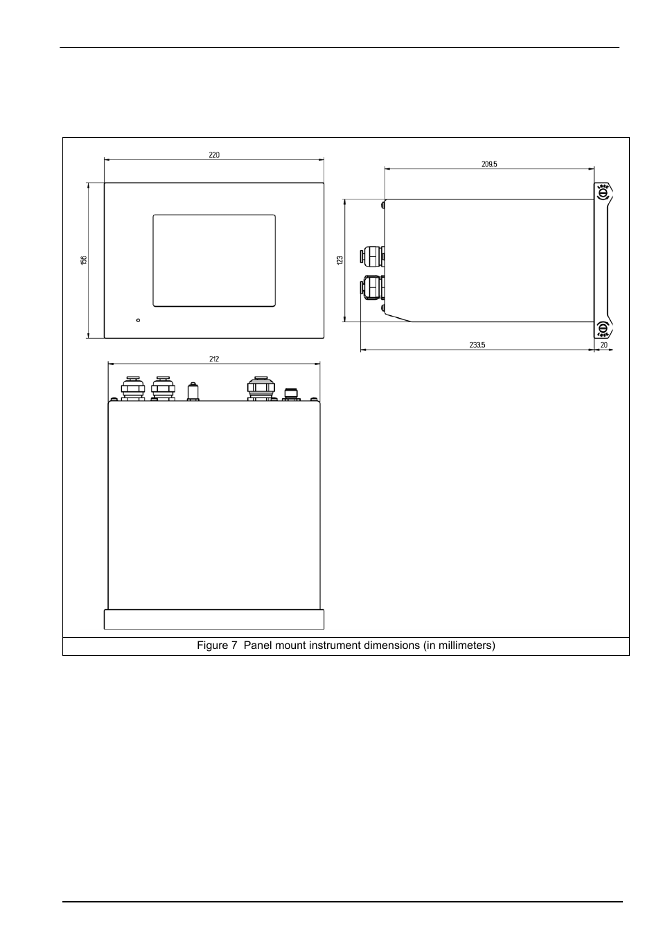 4 panel mount instrument, 1 instrument dimensions | Hach-Lange ORBISPHERE Model 51x User Manual User Manual | Page 29 / 116