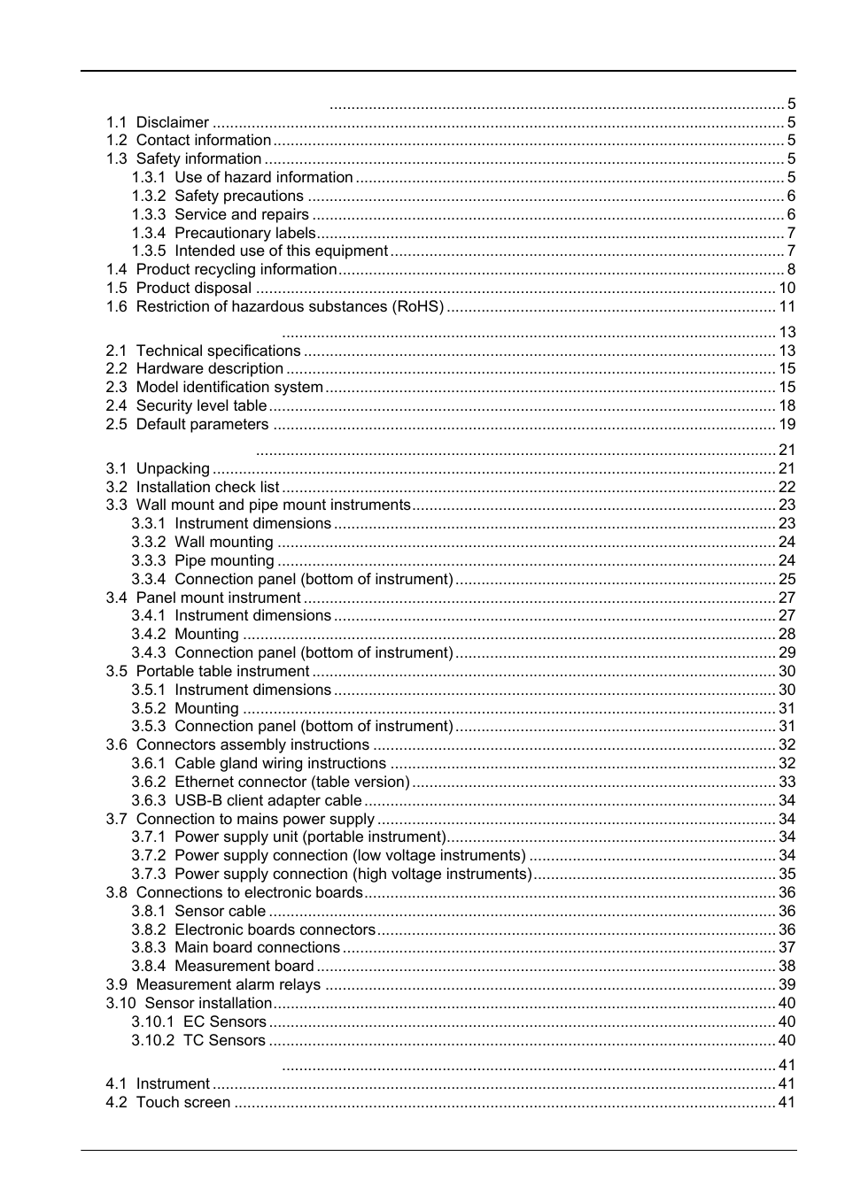 Hach-Lange ORBISPHERE Model 51x User Manual User Manual | Page 3 / 116