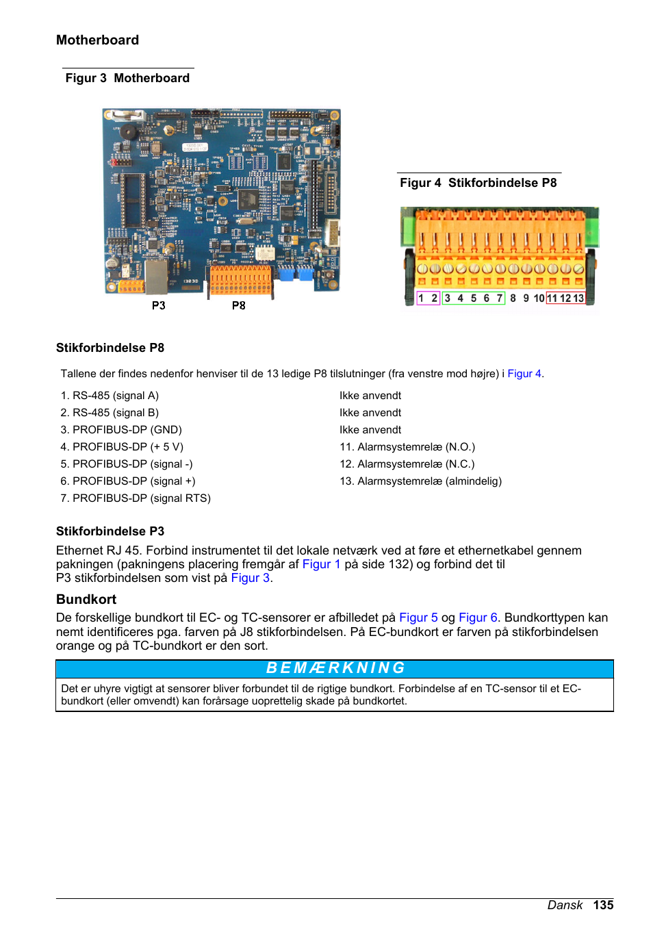 Motherboard, Bundkort, Figur 3 | Hach-Lange ORBISPHERE 410 Basic User Manual User Manual | Page 135 / 190