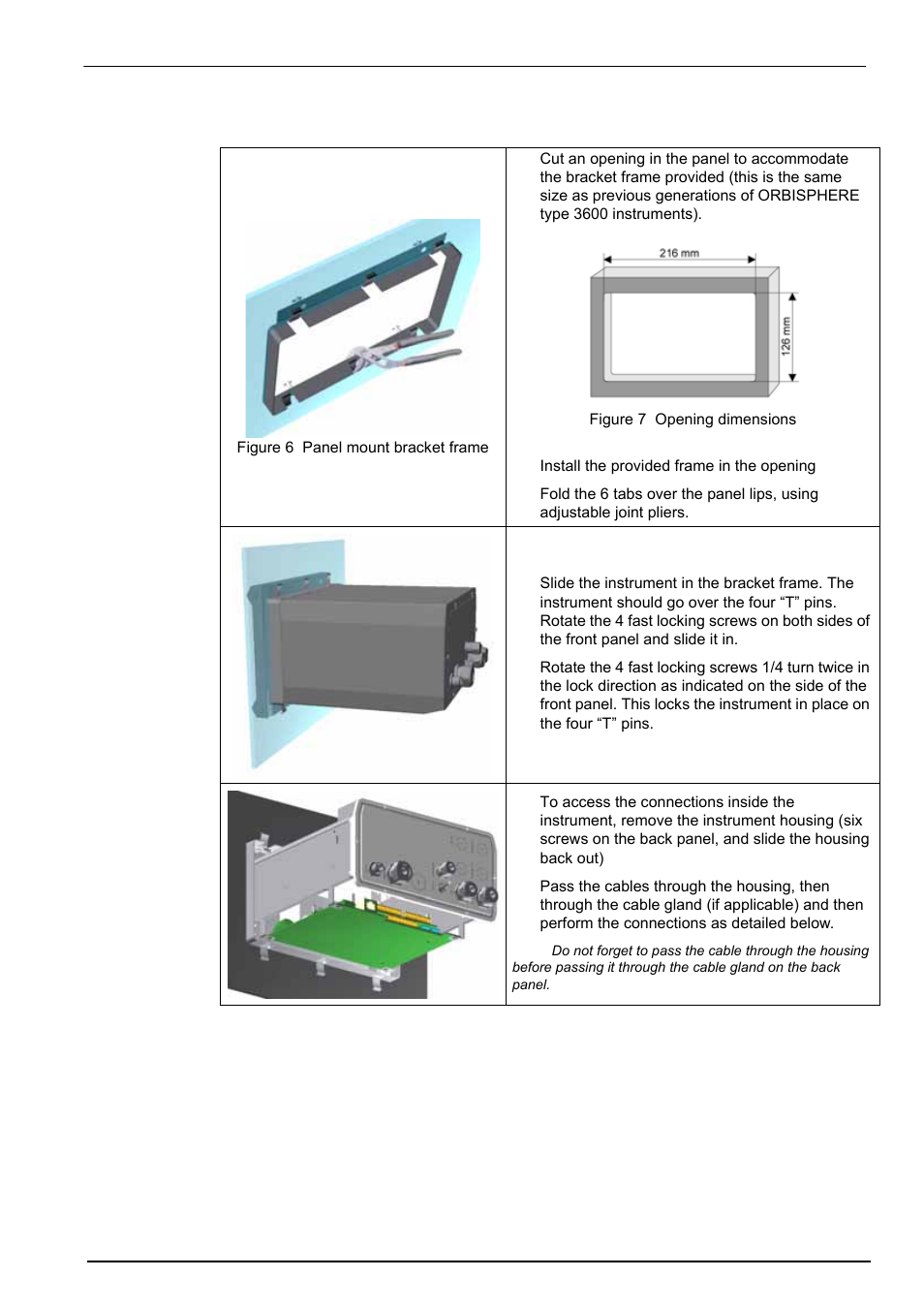 2 mounting, Installation 3.4.2 mounting | Hach-Lange ORBISPHERE 410 User Manual User Manual | Page 25 / 100