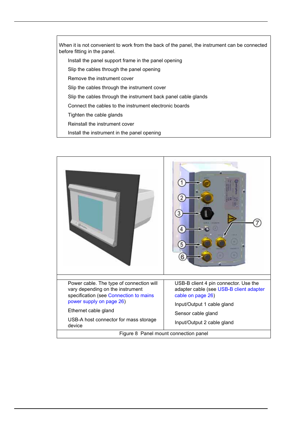 3 connection panel (bottom of instrument) | Hach-Lange ORBISPHERE 410 User Manual User Manual | Page 26 / 100