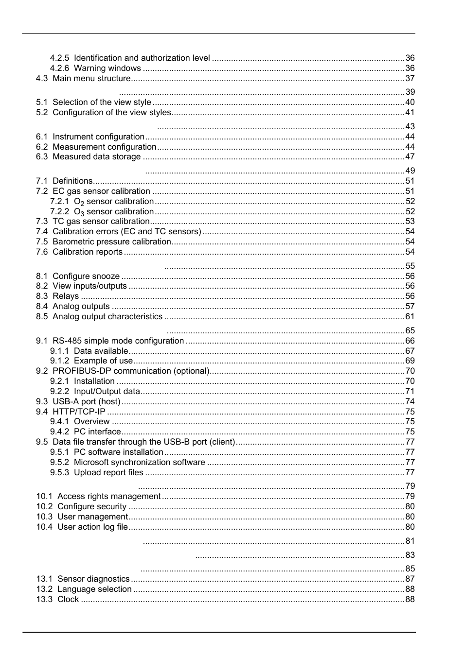 Hach-Lange ORBISPHERE 410 User Manual User Manual | Page 4 / 100