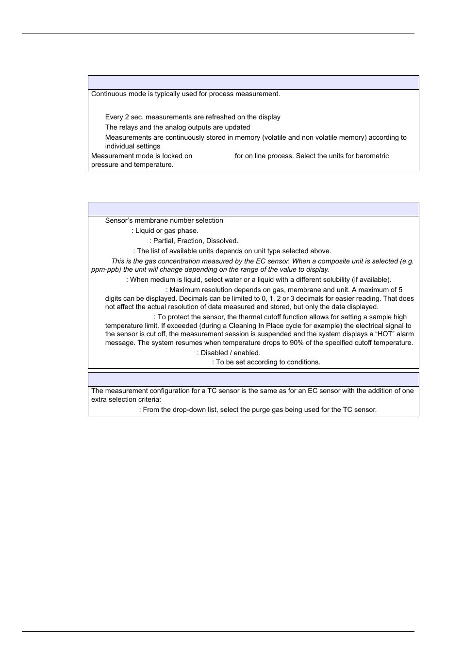 1 instrument configuration, 2 measurement configuration, Measurement menu | Hach-Lange ORBISPHERE 410 User Manual User Manual | Page 46 / 100