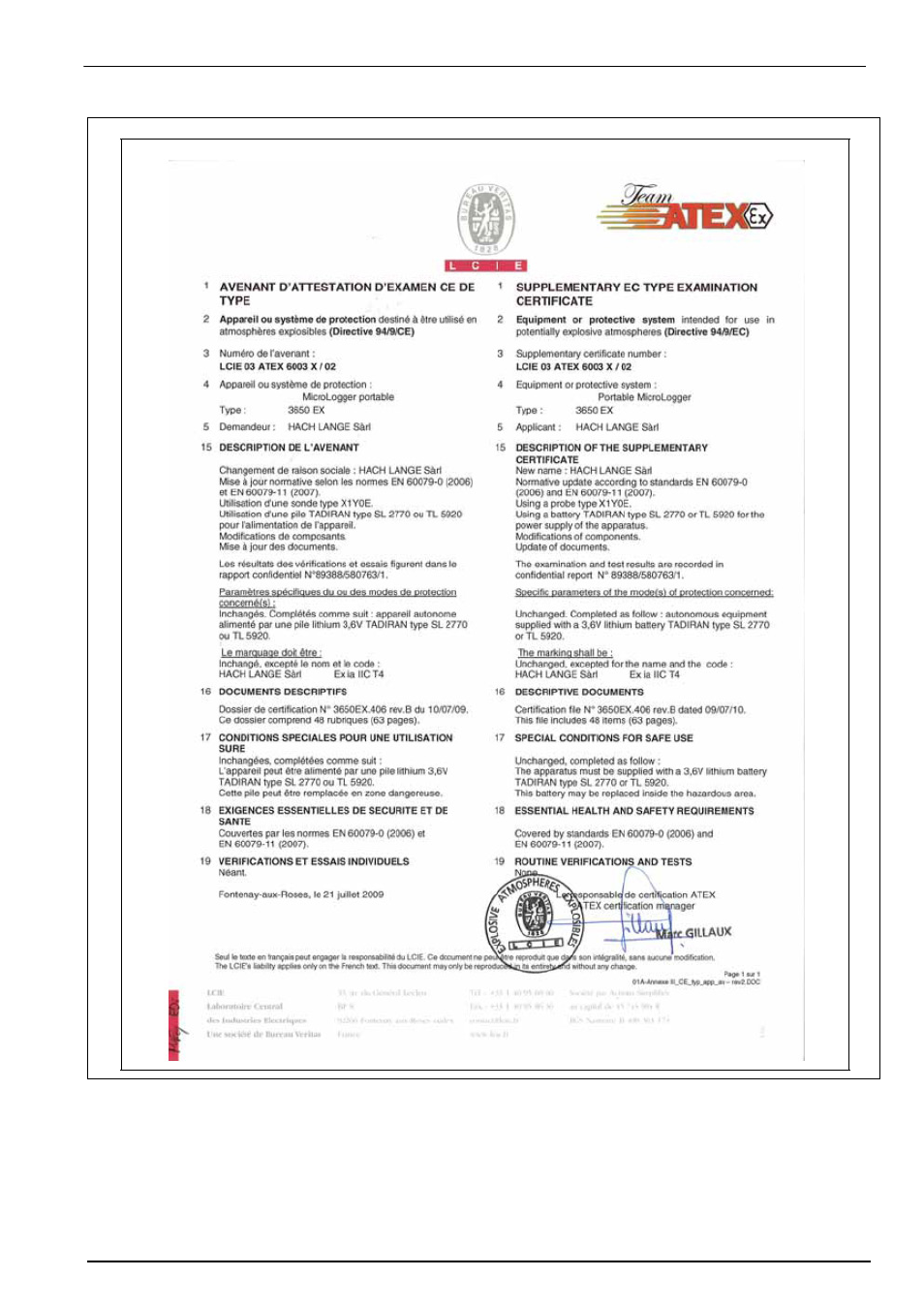 Hach-Lange ORBISPHERE 3650 User Manual | Page 19 / 54