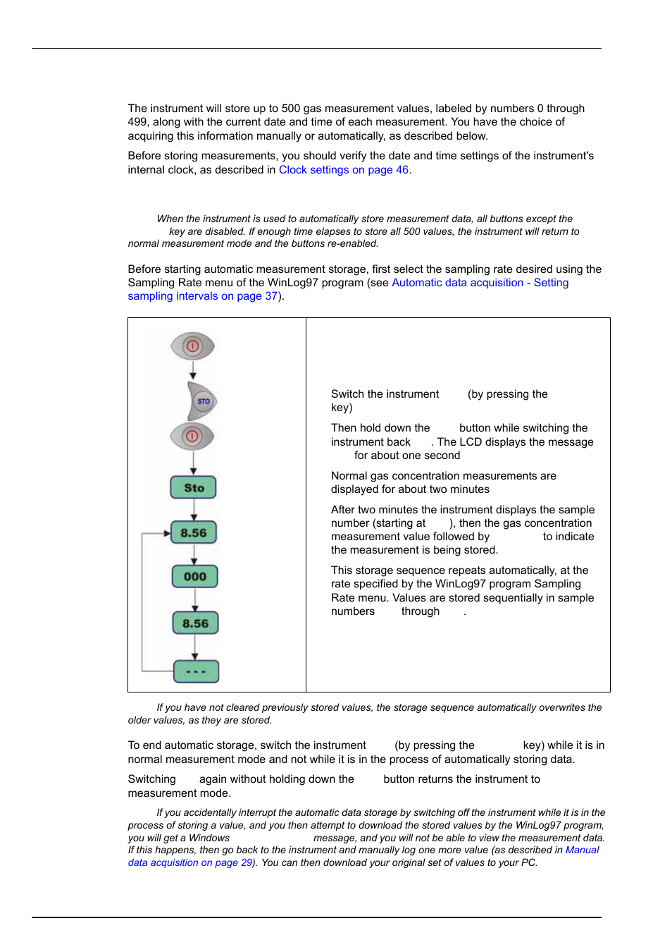 3 storing measurements in the instrument, 1 automatic data acquisition, Operating information | Hach-Lange ORBISPHERE 3650 User Manual | Page 30 / 54