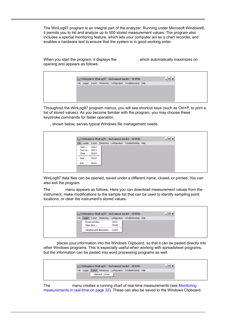 Section 5 options setup, 1 main menu basics | Hach-Lange ORBISPHERE 3650 User Manual | Page 37 / 54