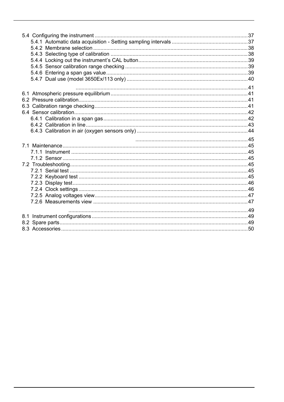 Hach-Lange ORBISPHERE 3650 User Manual | Page 4 / 54