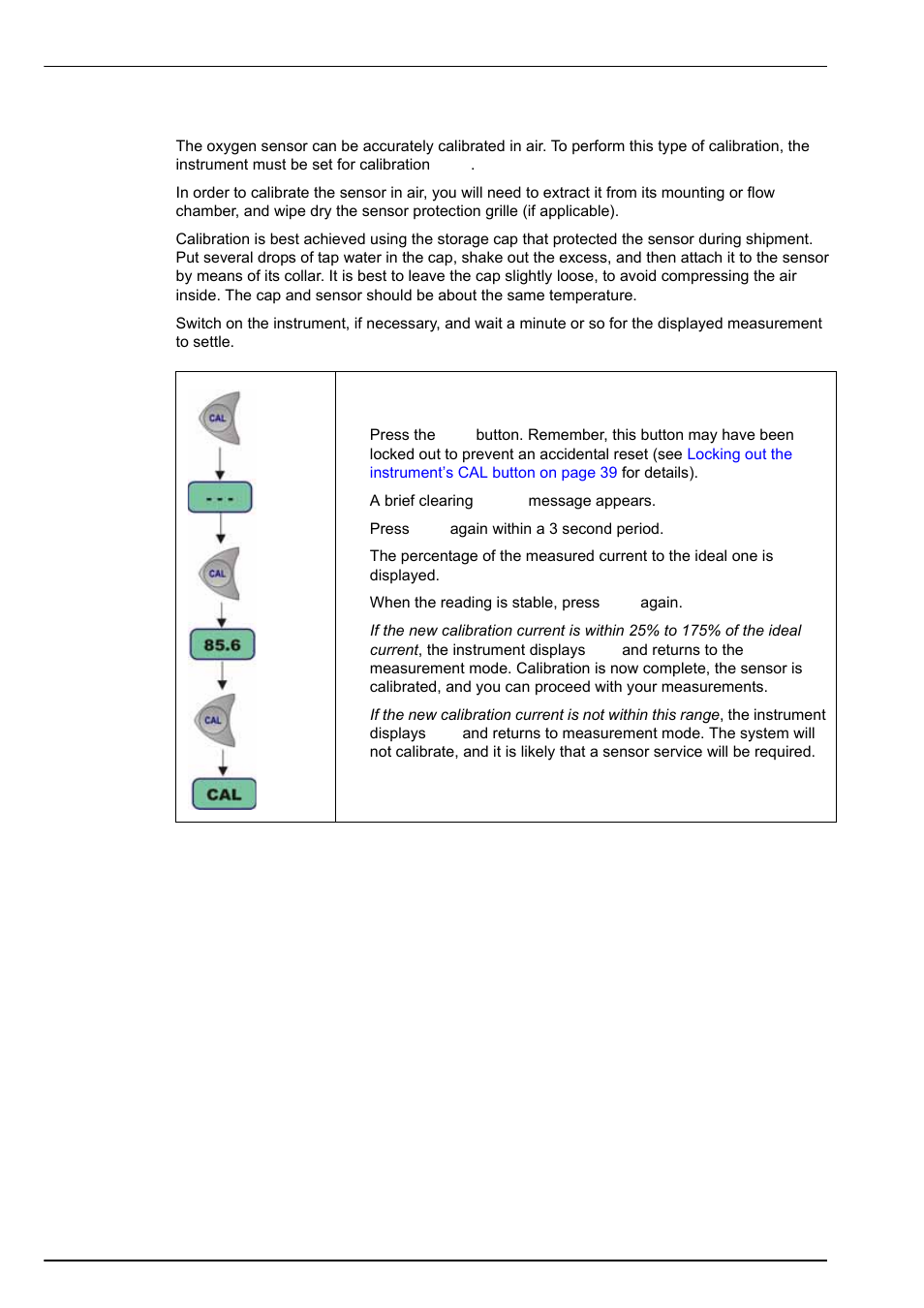 3 calibration in air (oxygen sensors only) | Hach-Lange ORBISPHERE 3650 User Manual | Page 46 / 54