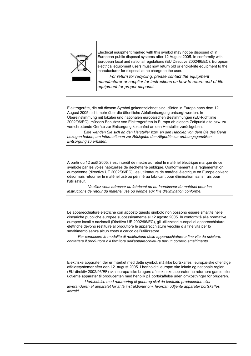 5 product recycling information, General information | Hach-Lange ORBISPHERE 3650 User Manual | Page 9 / 54