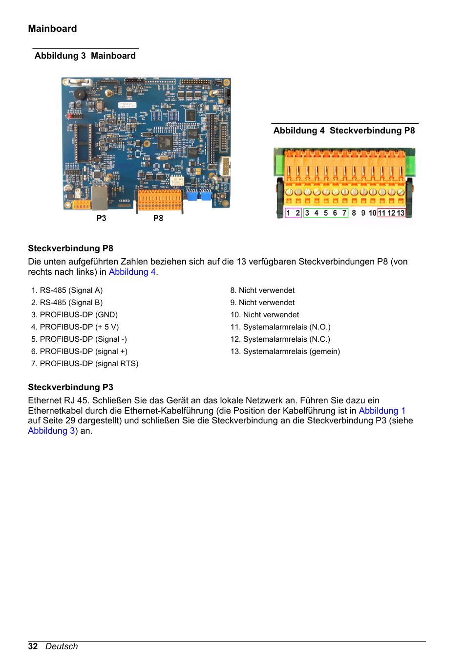Mainboard, Abbildung 3, Auf seite 32) und j7 auf der | Hach-Lange ORBISPHERE KM1100 Basic User Manual User Manual | Page 32 / 350