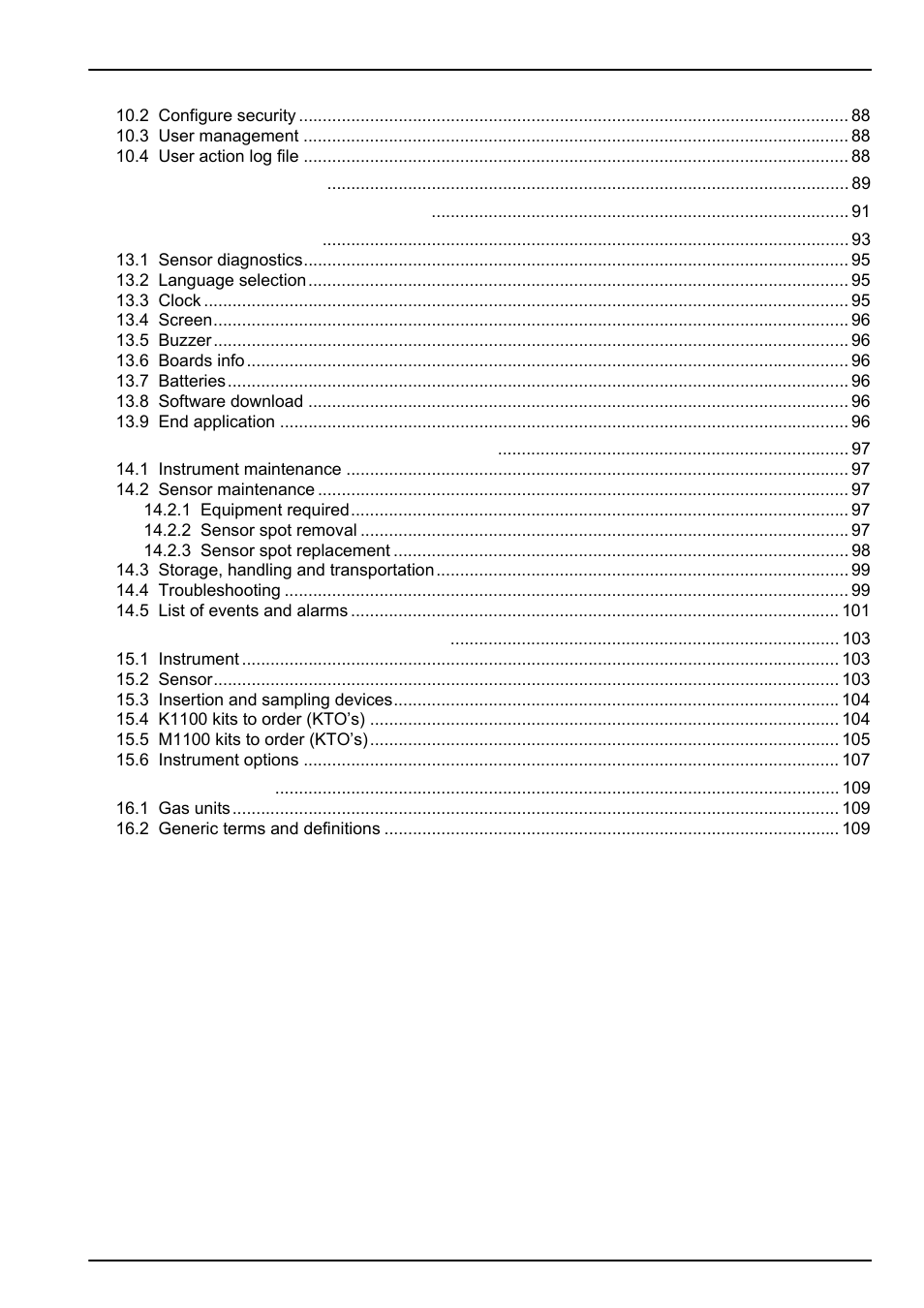 Hach-Lange ORBISPHERE K1100_M1100 Operator Manual User Manual | Page 5 / 114