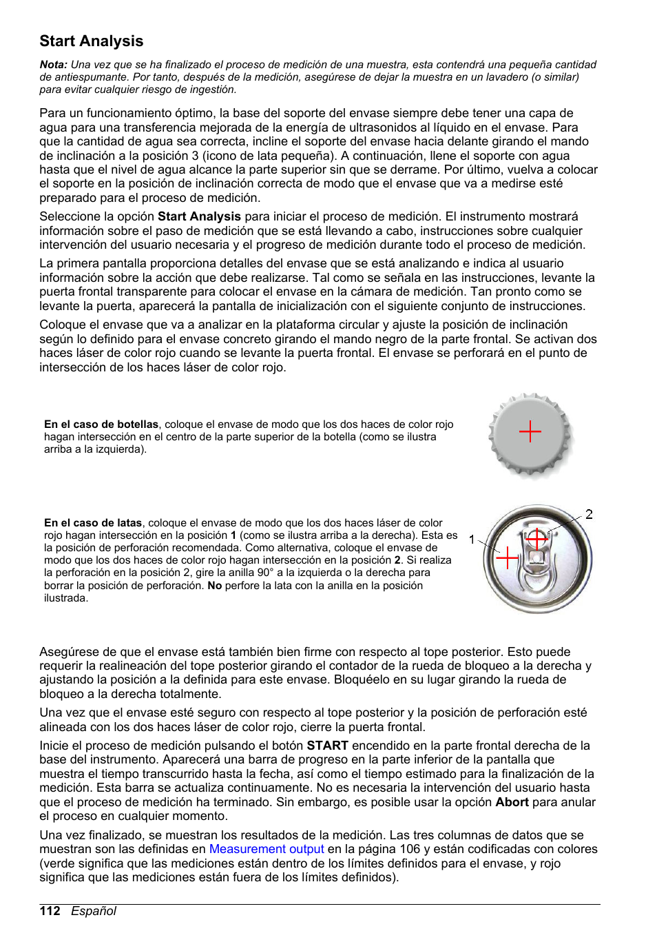 Start analysis | Hach-Lange ORBISPHERE 6110 Basic User Manual User Manual | Page 112 / 302