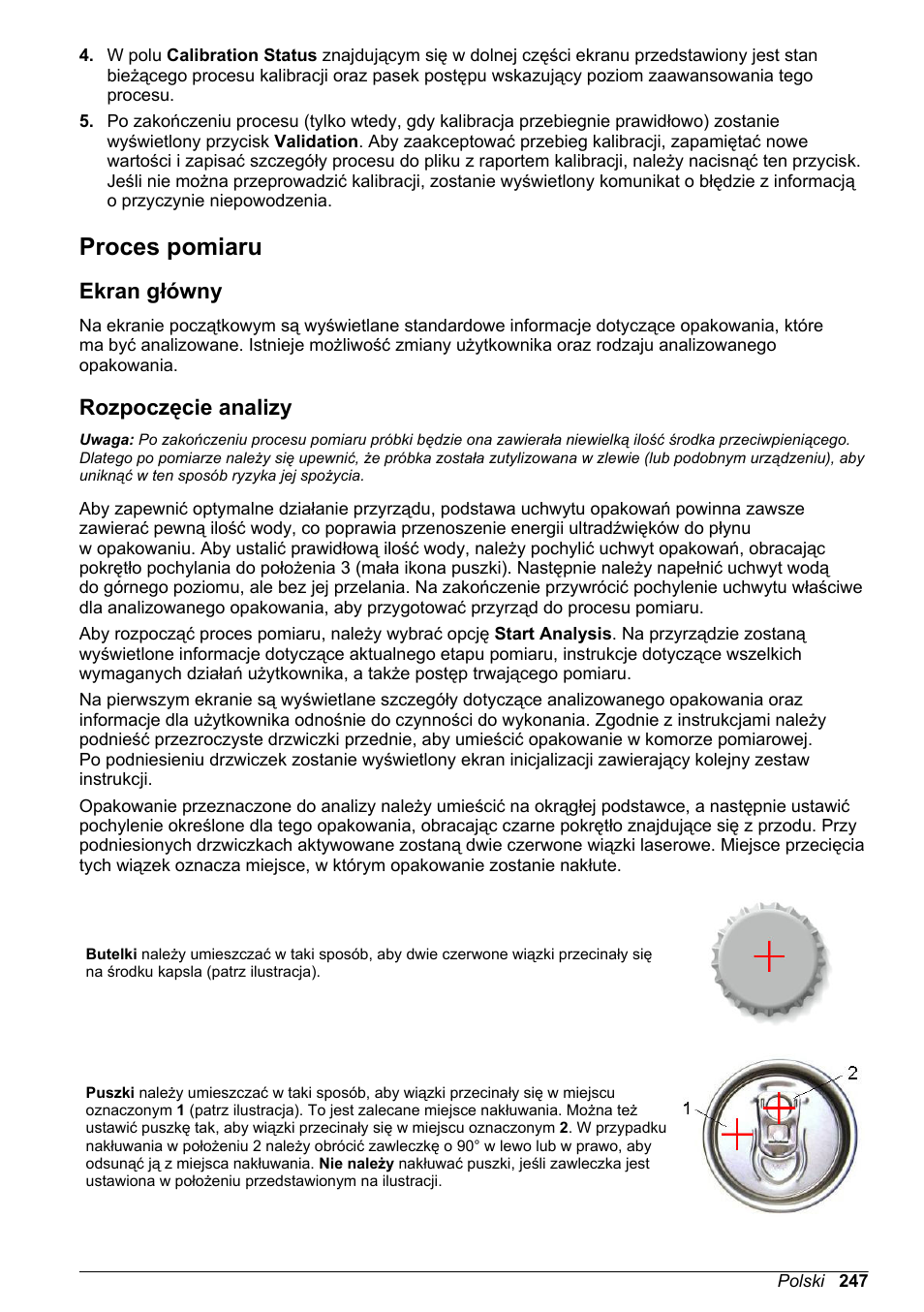 Proces pomiaru, Ekran główny, Rozpoczęcie analizy | Patrz | Hach-Lange ORBISPHERE 6110 Basic User Manual User Manual | Page 247 / 302