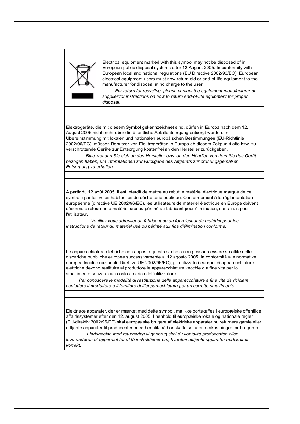 4 product recycling information, General information | Hach-Lange ORBISPHERE 6110 User Manual User Manual | Page 10 / 76