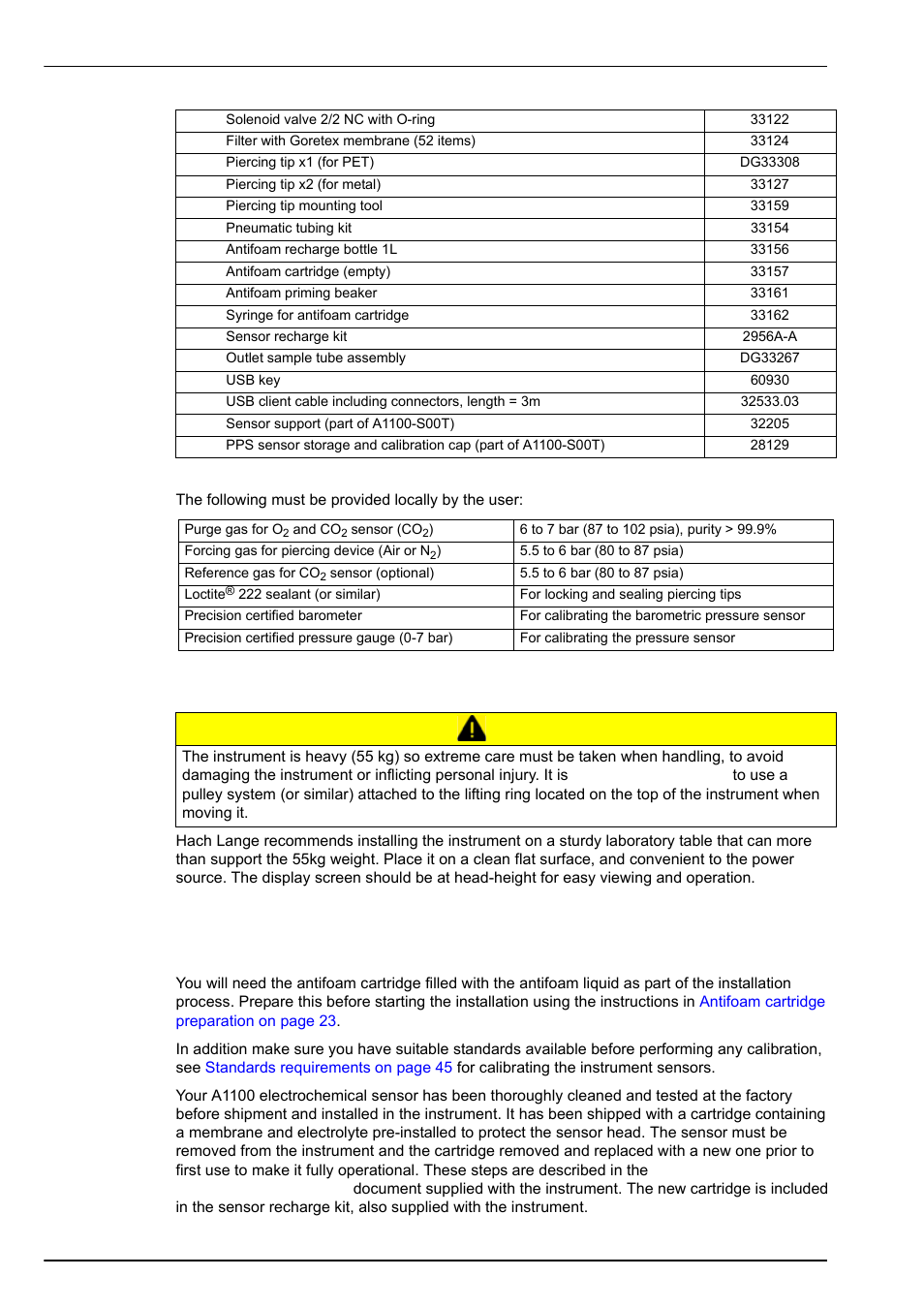 3 positioning, 4 installation, 1 pre-installation | 3 positioning 3.4 installation, Installation | Hach-Lange ORBISPHERE 6110 User Manual User Manual | Page 22 / 76