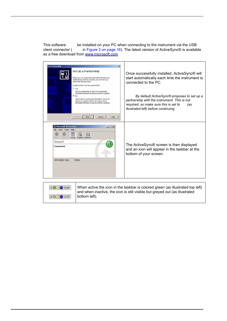 5 additional installation information, 1 microsoft activesync® configuration | Hach-Lange ORBISPHERE 6110 User Manual User Manual | Page 24 / 76