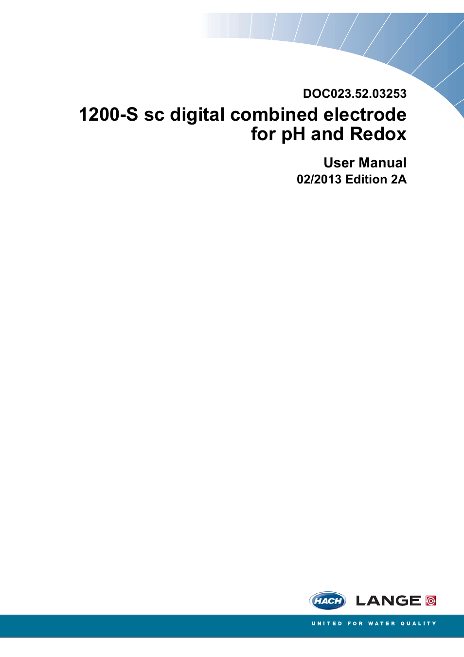 Hach-Lange 1200-S sc User Manual | 34 pages