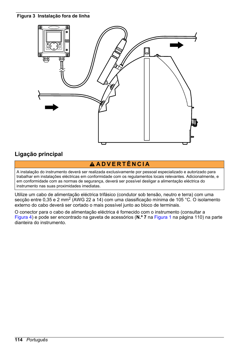 Ligação principal | Hach-Lange POLYMETRON 9526 User Manual | Page 114 / 224
