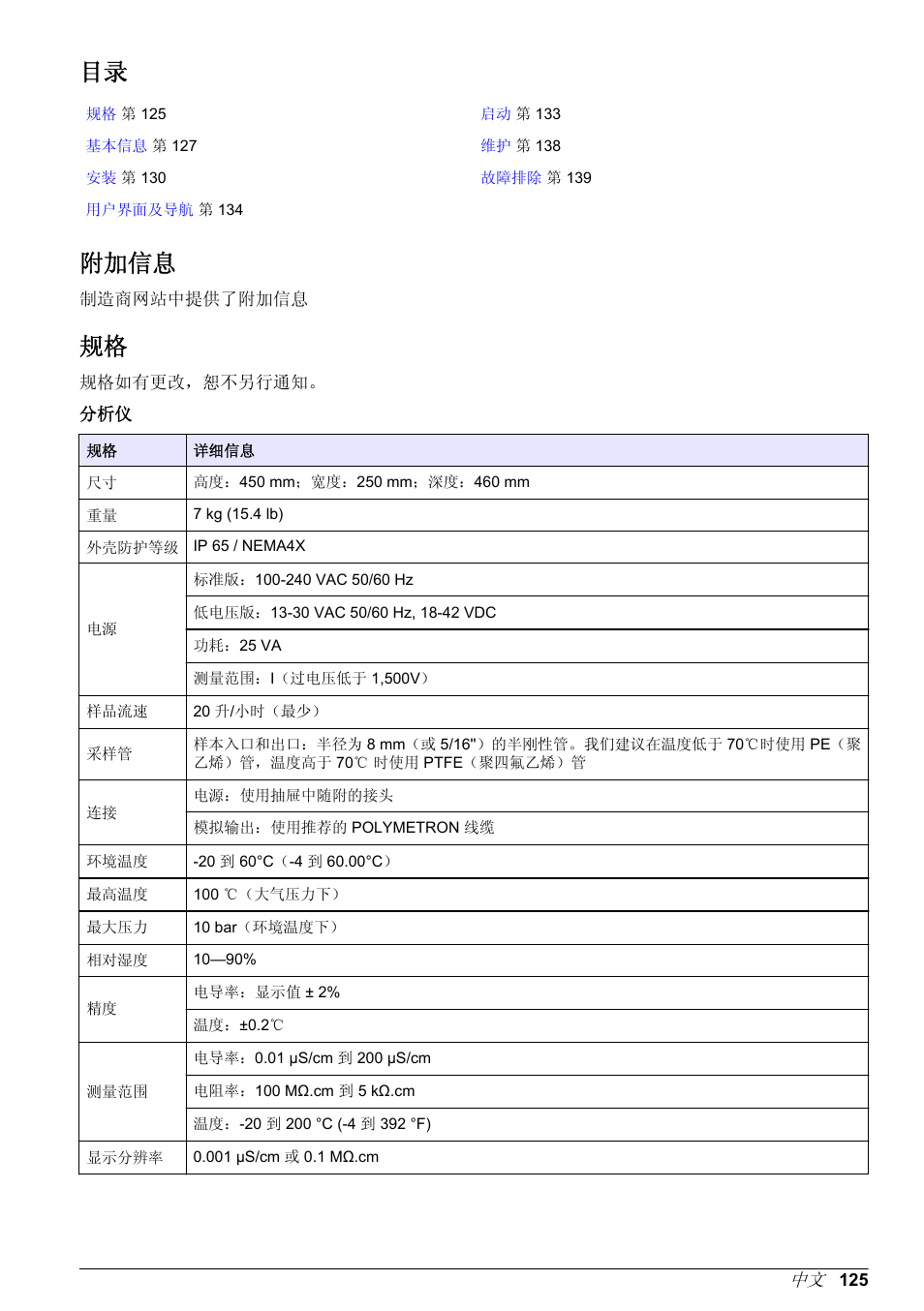 用户手册, 附加信息 | Hach-Lange POLYMETRON 9526 User Manual | Page 125 / 224