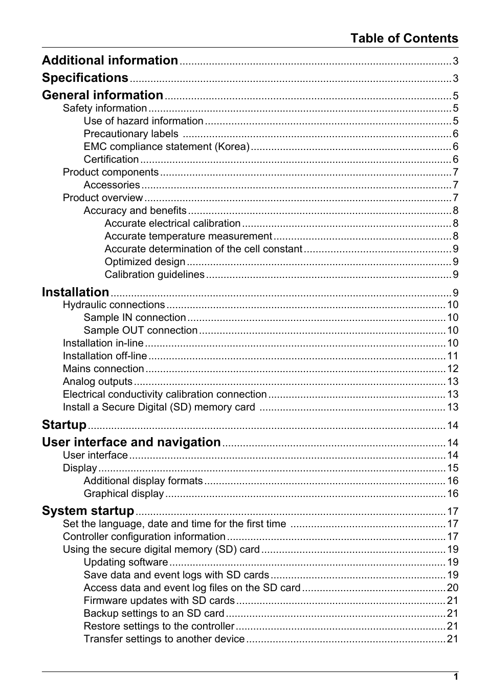 Hach-Lange POLYMETRON 9526 User Manual | Page 3 / 34