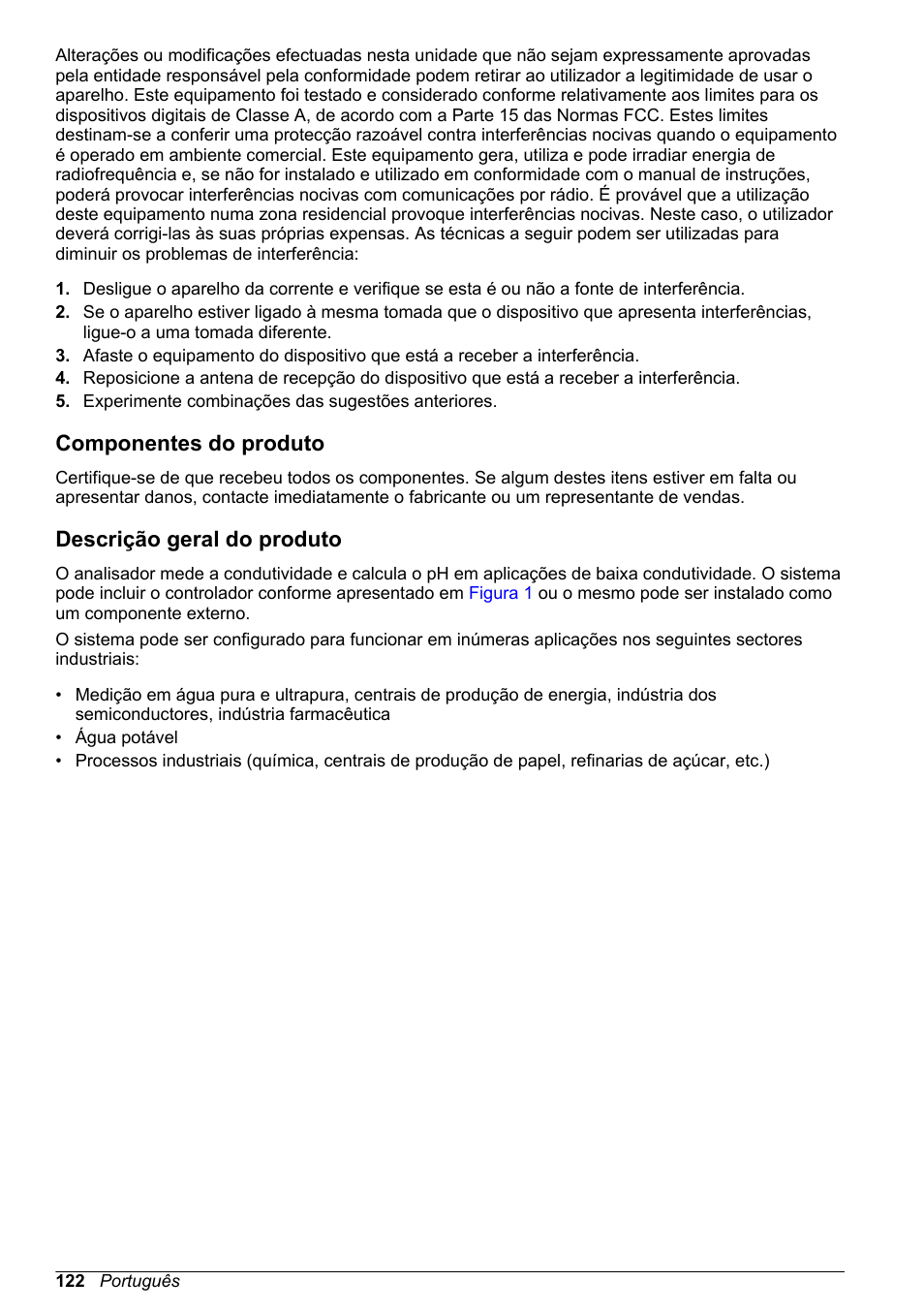 Componentes do produto, Descrição geral do produto | Hach-Lange POLYMETRON 9523 Basic User Manual User Manual | Page 122 / 254