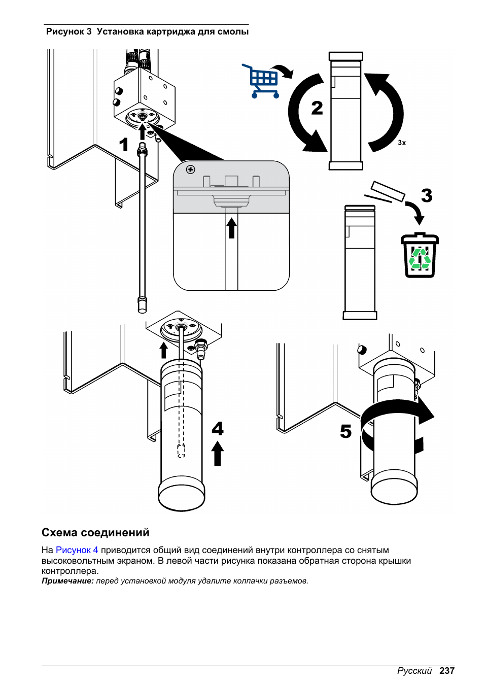 Схема соединений | Hach-Lange POLYMETRON 9523 Basic User Manual User Manual | Page 237 / 254