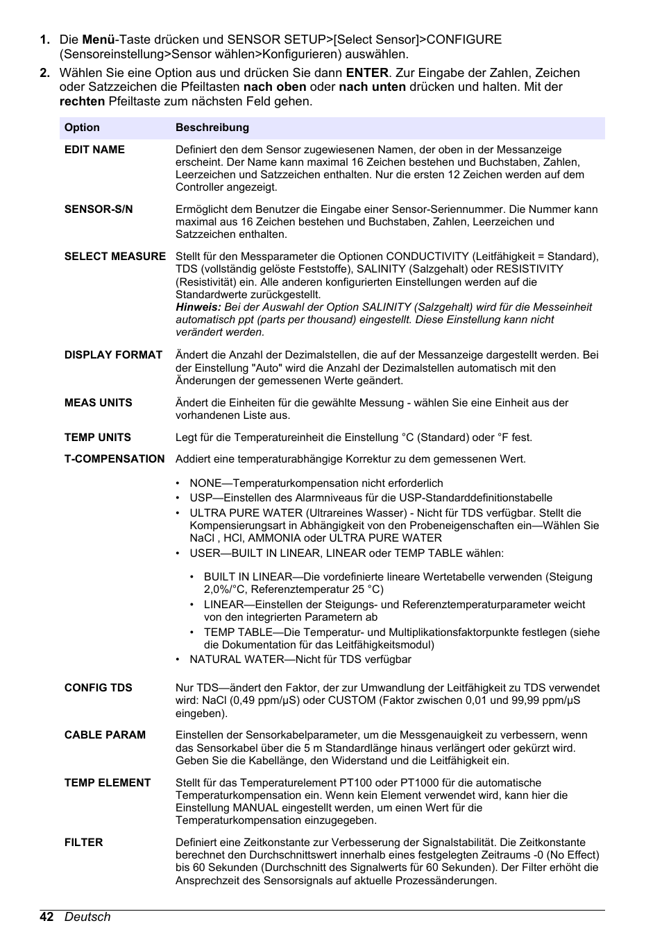 Hach-Lange POLYMETRON 9523 Basic User Manual User Manual | Page 42 / 254