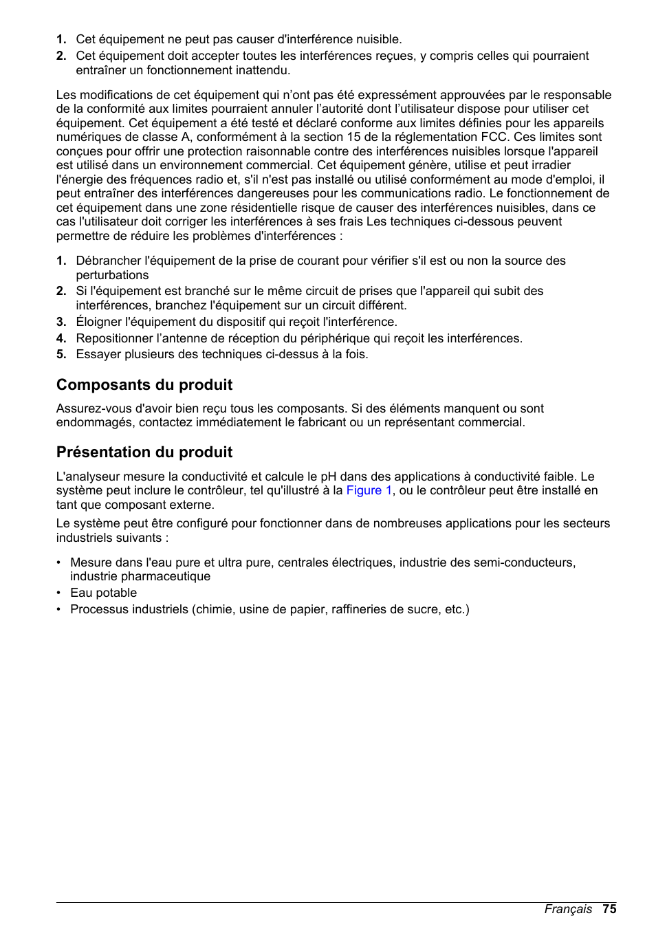 Composants du produit, Présentation du produit | Hach-Lange POLYMETRON 9523 Basic User Manual User Manual | Page 75 / 254