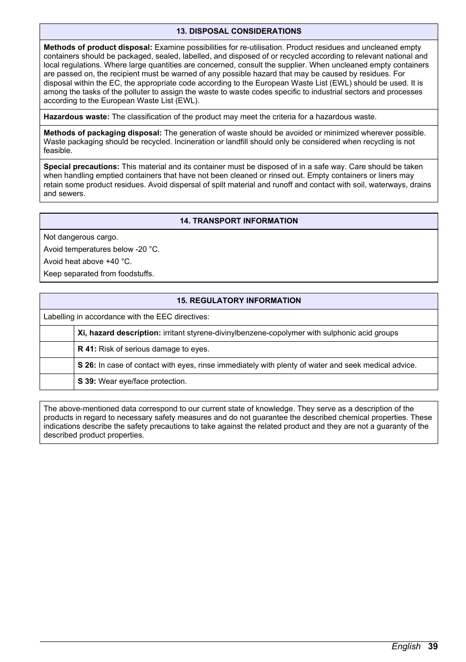 Hach-Lange POLYMETRON 9523 User Manual User Manual | Page 41 / 44